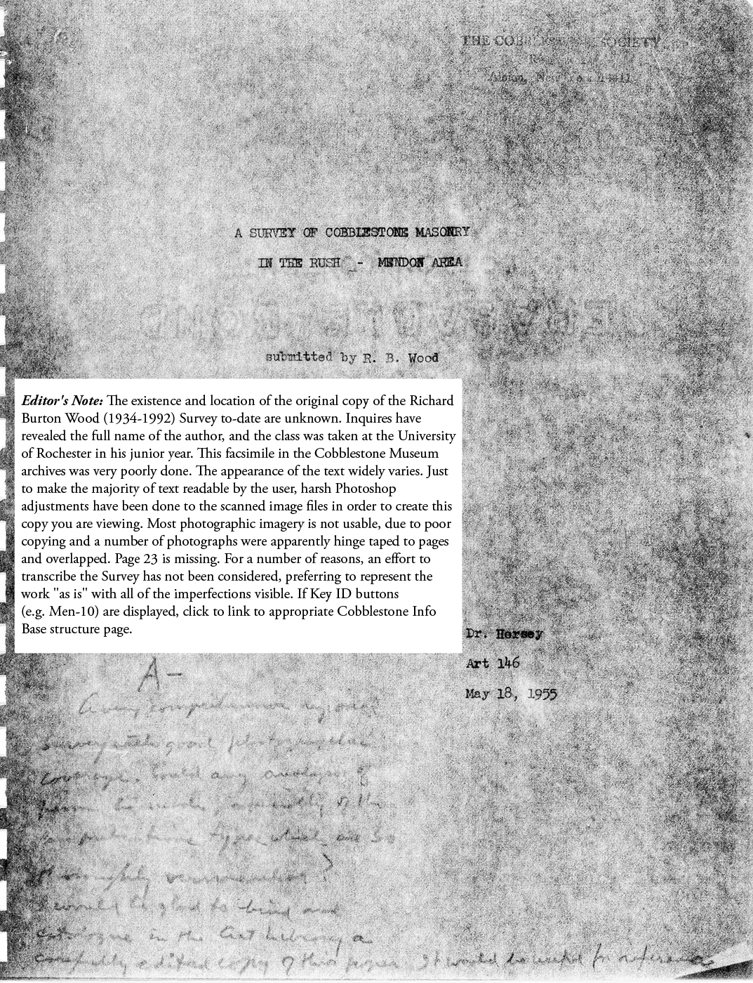 Wood Survey P01 Cover 19550618